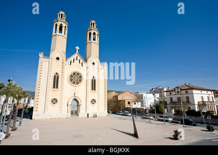 iglesia parroquial de Sant Pau i Sant Pere. Stock Photo