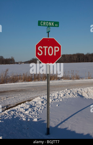 Winter Stop Sign sign signal winter traffic sign hint ban prohibition sign snow street ...
