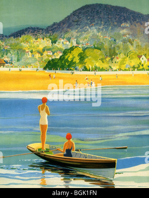 1930s man in boat hi-res stock photography and images - Alamy