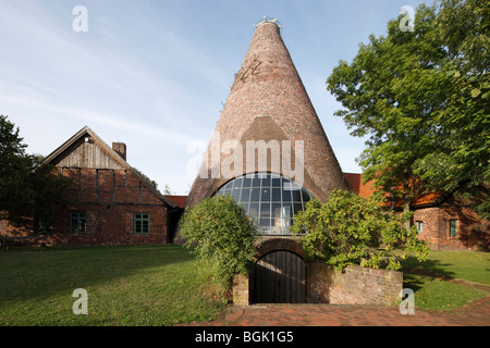 Petershagen-Oven, Glashütte Gernheim, LWL-Industriemuseum, Glasturm Stock Photo