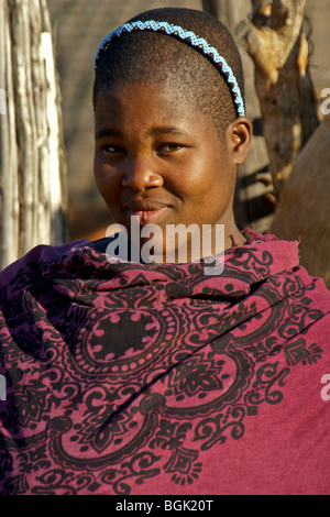 Portrait of Zulu girl, KwaZulu Natal, 