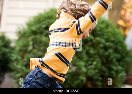 boy jumping Stock Photo
