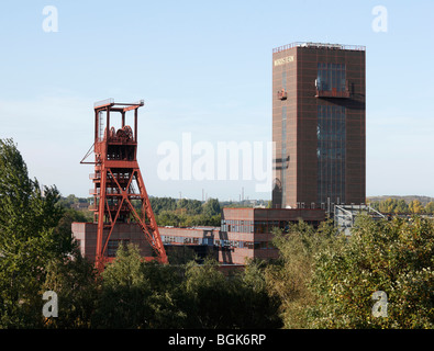 Gelsenkirchen, ehemalige Zeche Nordstern, Nordsternpark, Fördertürme Stock Photo