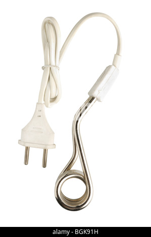 Immersion water heater Isolated on white background with clipping path Stock Photo