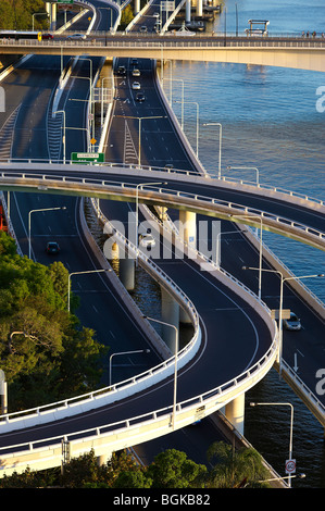 Brisbane Riverside Expressway Queensland Australia Stock Photo