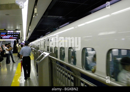 Daily life, Shinkansen train, Tokyo, Japan Stock Photo