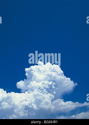 Blue sky with cumulonimbus cloud Stock Photo