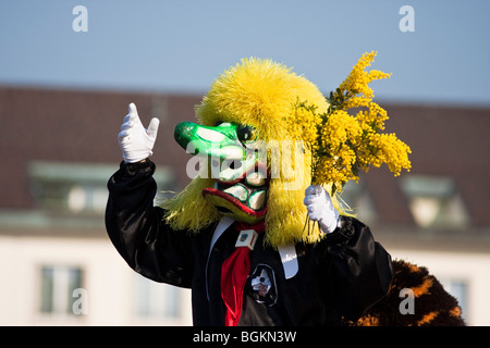 Basle carnival parade - Basler Fasnacht - Switzerland Stock Photo