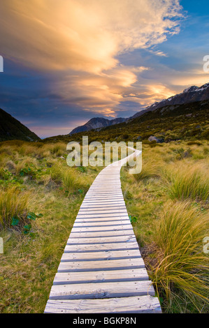 Aoraki Mount Cook National Park, South Island, New Zealand Stock Photo