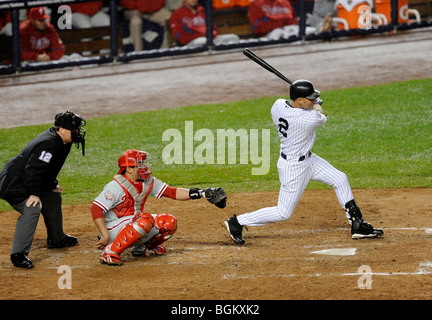 Former New York Yankees outfielder and 2009 World Series MVP Hideki Matsui  watches from the dugout during Yankees 68th Annual Old-Timers Day at Yankee  Stadium in New York, Sunday, June 22, 2014. (AP Photo/Kathy Willens Stock  Photo - Alamy