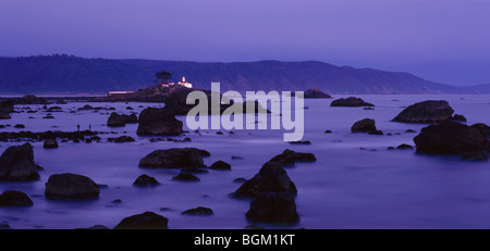 CALIFORNIA - Battery Point Lighthouse on the Pacific Coast at Crescent City. Stock Photo