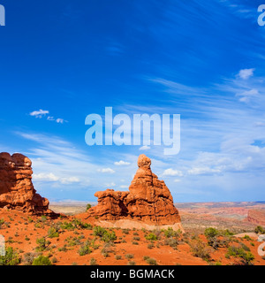 Red rock outcrop, Arches National Park, Utah Stock Photo - Alamy