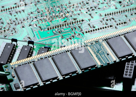 Close-up of circuit board Stock Photo
