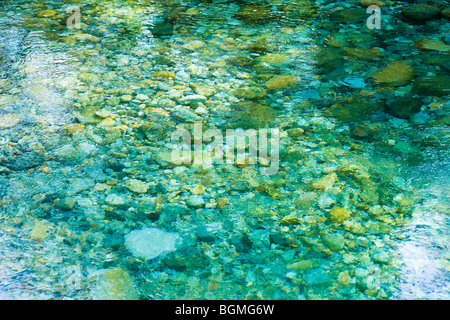 River in Adera Valley Okuwa-son Nagano Prefecture Japan Stock Photo