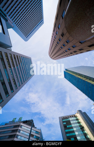 low angle view of skyscrapers in Taipei, Taiwan Stock Photo - Alamy