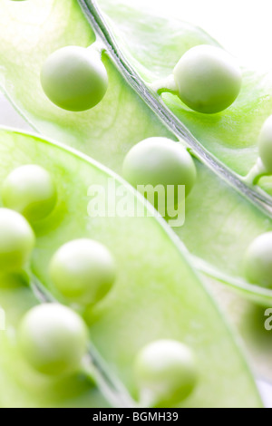 Peas in pod Stock Photo