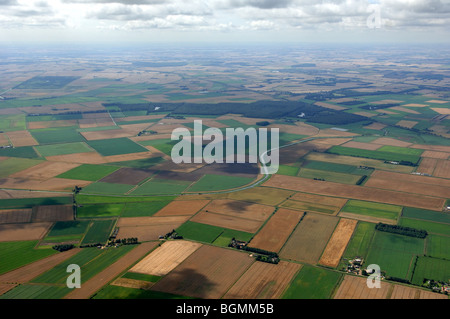 aerial view the Great Fen Project Stock Photo