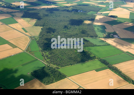 aerial view Holme Fen The Great Fen Project Stock Photo