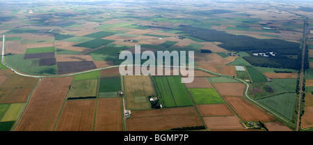 aerial view the Great Fen Project Stock Photo