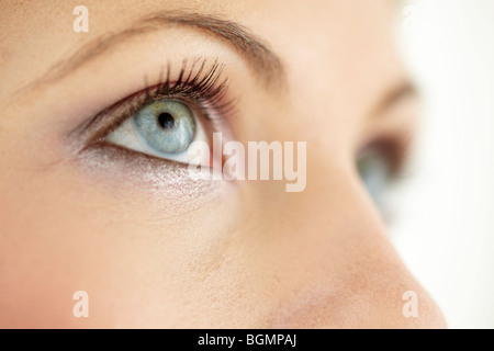 Close up of womans eyes Stock Photo