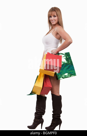 Pretty caucasian blonde woman in her twenties Stock Photo