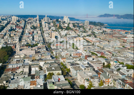 Overview of the City of San Francisco, CA Stock Photo