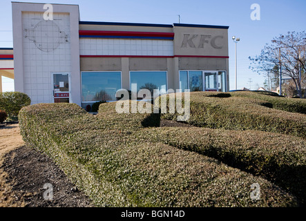 A vacant fast food restaurant location.  Stock Photo