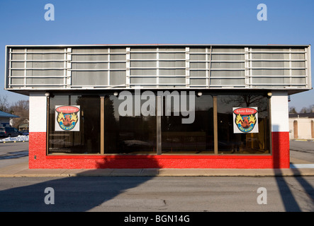 A vacant fast food restaurant location.  Stock Photo