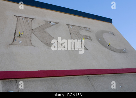 A vacant fast food restaurant location.  Stock Photo