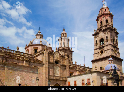 cathedral church  in morelia , mexico Stock Photo