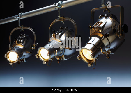 Three overhead spotlights