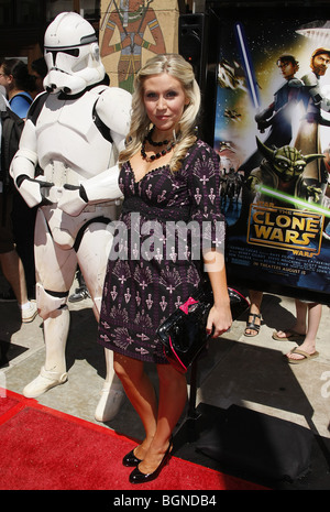 ASHLEY ECKSTEIN STAR WARS: THE CLONE WARS U.S. PREMIERE EGYPTIAN THEATRE  HOLLYWOOD LOS ANGELES USA 10 August 2008 Stock Photo