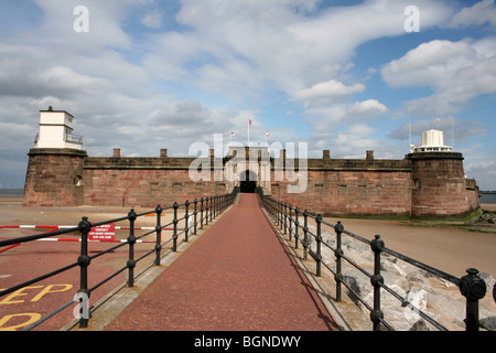 Fort Perch Rock At New Brighton, Wallasey, The Wirral, Merseyside, UK Stock Photo