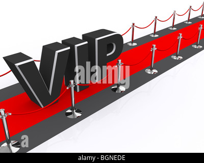 a very important person concept at a red carpet event Stock Photo