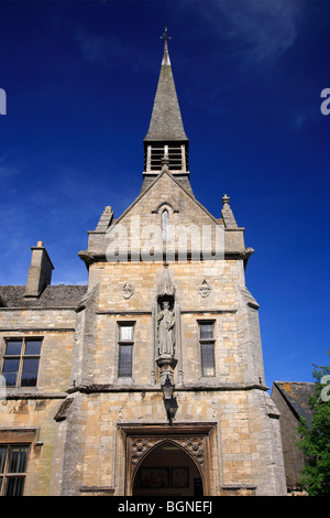 St Edwards Hall Stow on the Wold Hilltop Town Gloucestershire Cotswolds England UK Stock Photo