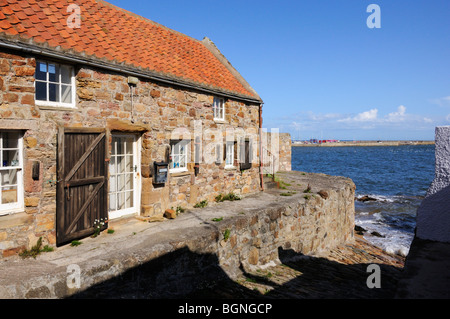 Looking out towards Anstruther harbour, Anstruther, Fife, Scotland, UK. Stock Photo
