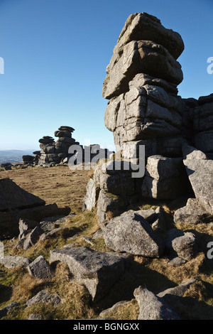 Great Staple Tor, Dartmoor National Park, Devon Stock Photo