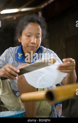 Rice paper production near Battambang, Cambodia Stock Photo - Alamy