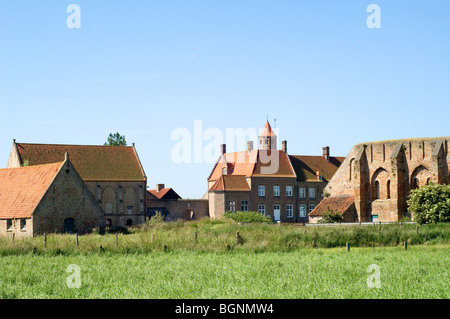 Abbey farm Ten Bogaerde, Koksijde, West Flanders, Belgium Stock Photo