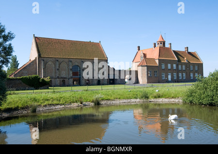 Abbey farm Ten Bogaerde, Koksijde, West Flanders, Belgium Stock Photo