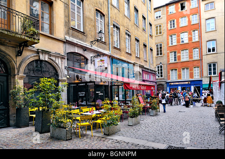 Place de La Baleine, Lyon, France. Stock Photo