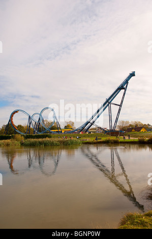 The WIPEOUT Rollercoaster at Pleasurewood Hills Theme Leisure Park at ...