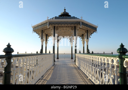 The recently renovated bandstand on Brighton seafront. Stock Photo