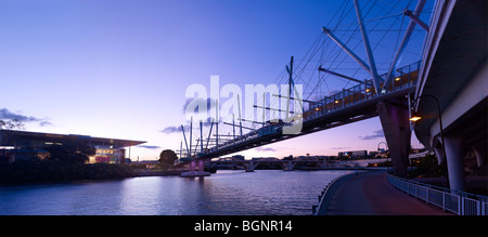 Kurilpa Bridge Brisbane Australia Stock Photo