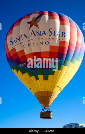 Colourful Hot air Balloon with blue sky in Albuquerque, New Mexico, USA. Stock Photo