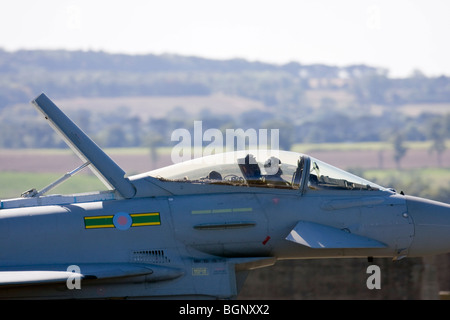 RAF Typhoon at RAF Leuchars Airshow 2009, Fife, Scotland Stock Photo