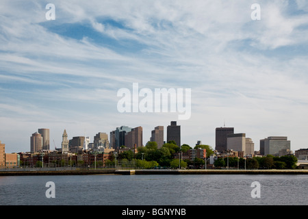 The BOSTON SKYLINE as seen from the CHARLES RIVER - MASSACHUSETTS