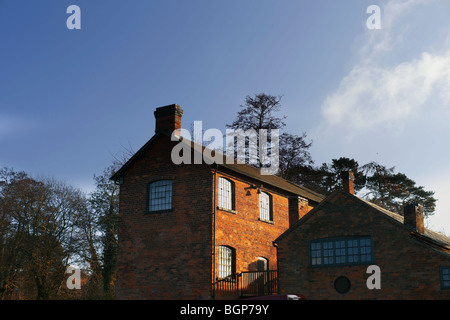 old industrial buildings at the national needle museum in redditch worcestershire in the midlands region of england Stock Photo