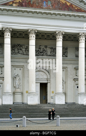 The Constitutional Court at the King's Square / Place Royal, Brussels, Belgium Stock Photo