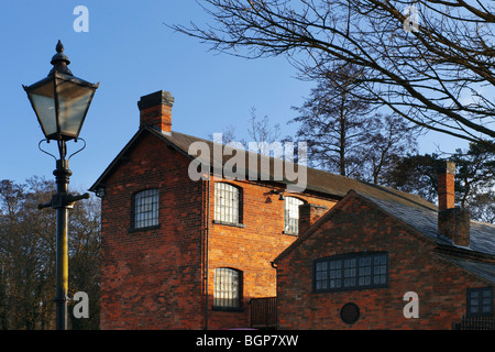 old industrial buildings at the national needle museum in redditch worcestershire in the midlands region of england Stock Photo